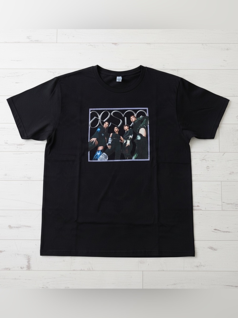 Aespa K-Pop Graphic T-Shirt Black Bella+Canvas XL Unisex Cotton Tee
